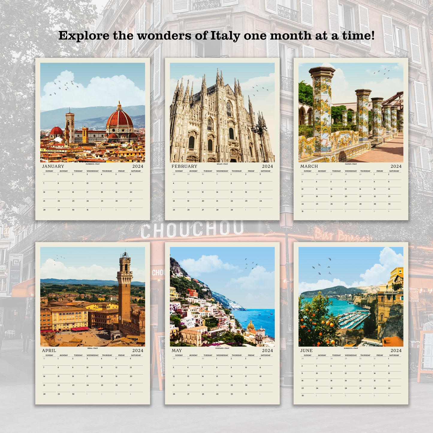 2024 Italian City Calendar