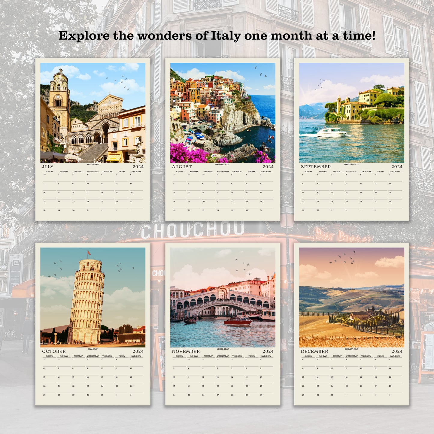 2024 Italian City Calendar