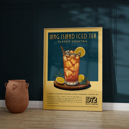 Long Island Iced Tea- Classic Cocktail Poster