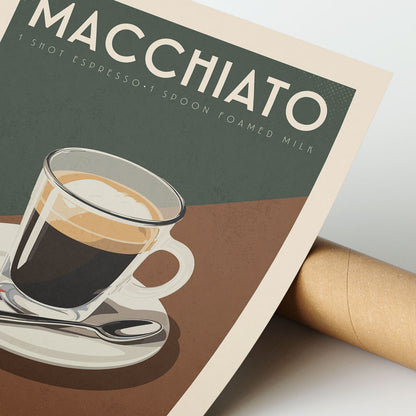 Macchiato - Vintage Coffee Poster