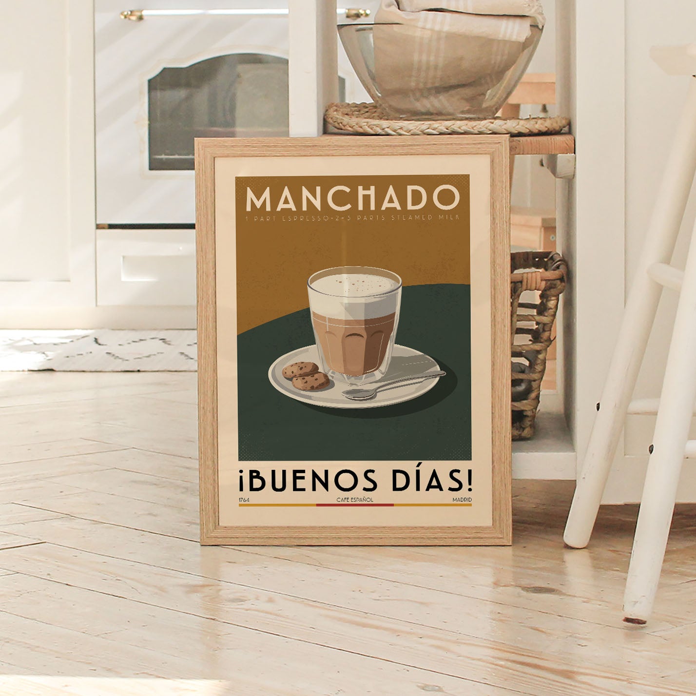 Manchado - Vintage Coffee Poster