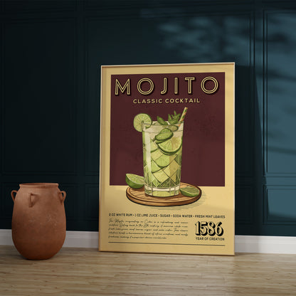 Mojito - Classic Cocktail Poster