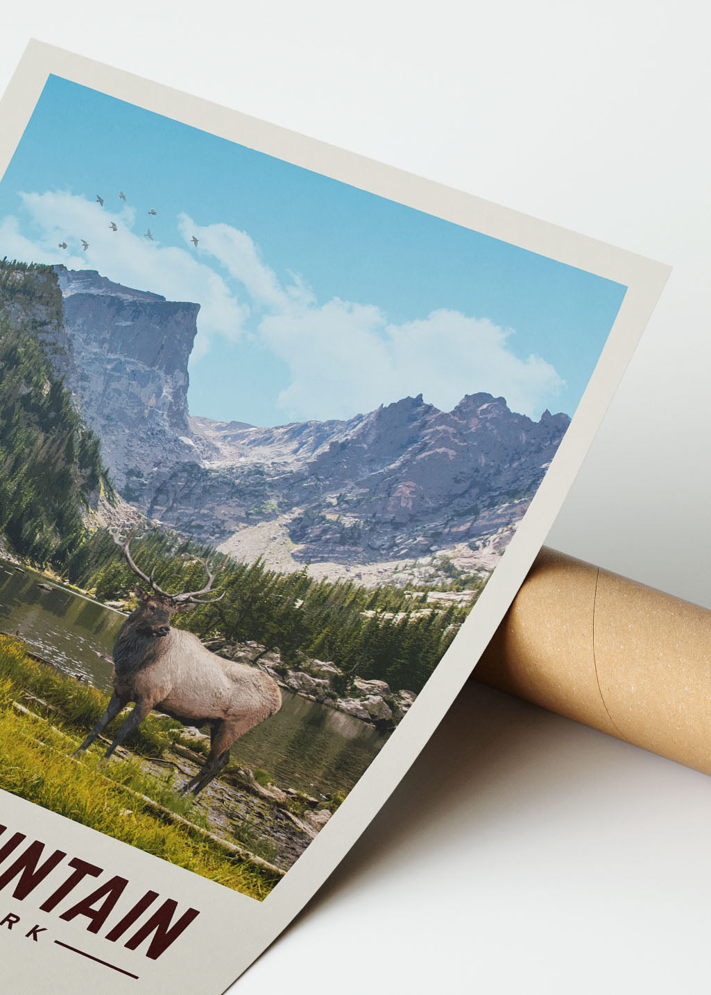 Rocky Mountain National Park - Minimalist Travel Print