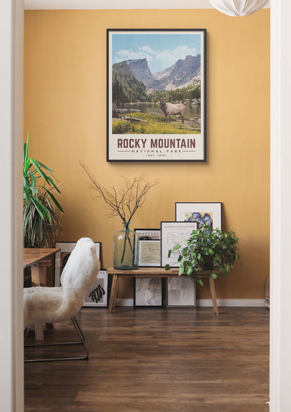 Rocky Mountain National Park - Minimalist Travel Print