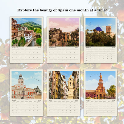 2024 Spanish City Calendar