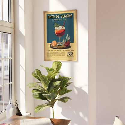 Tinto De Verano - Classic Cocktail Poster