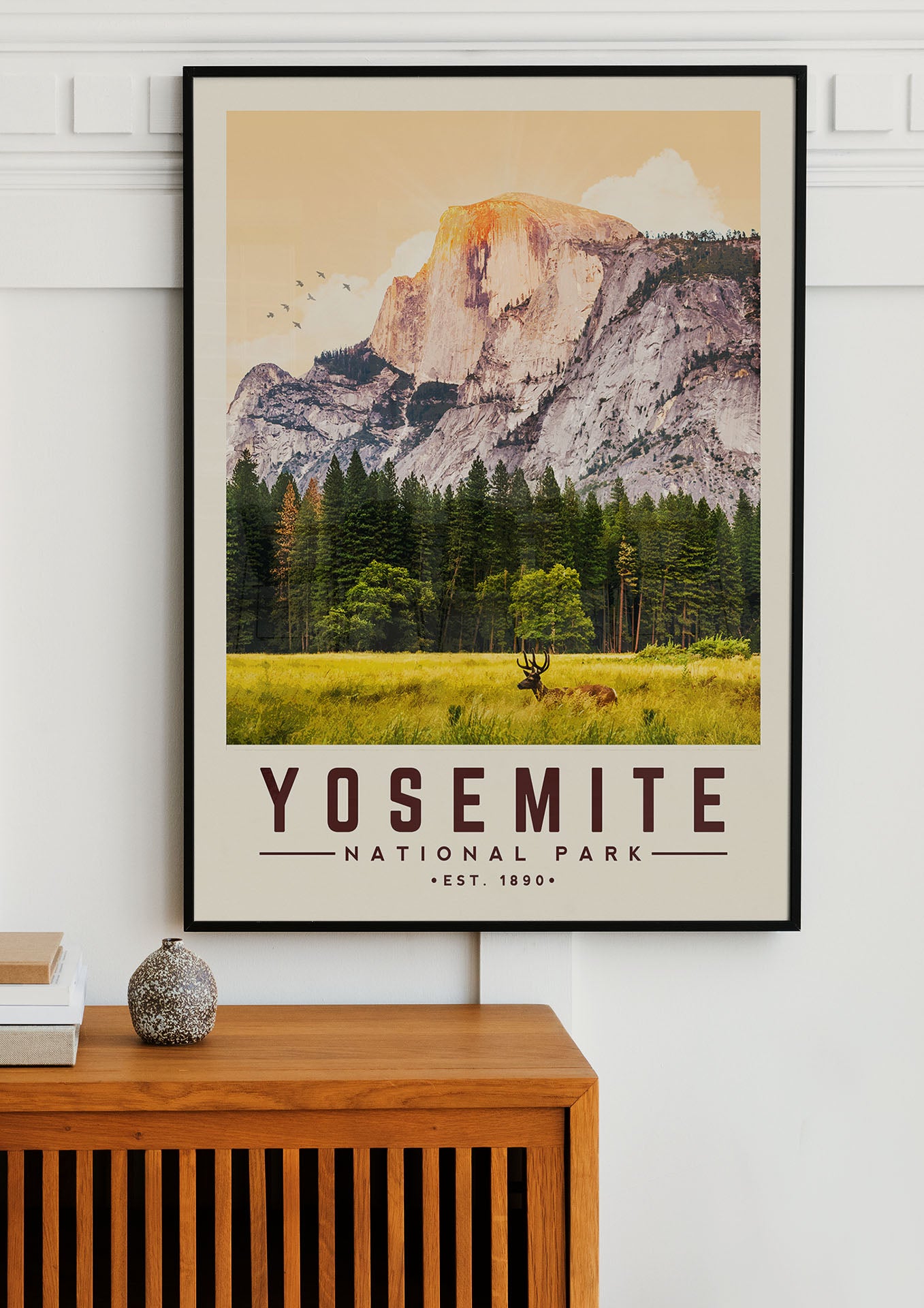 Yosemite National Park - Minimalist Travel Print
