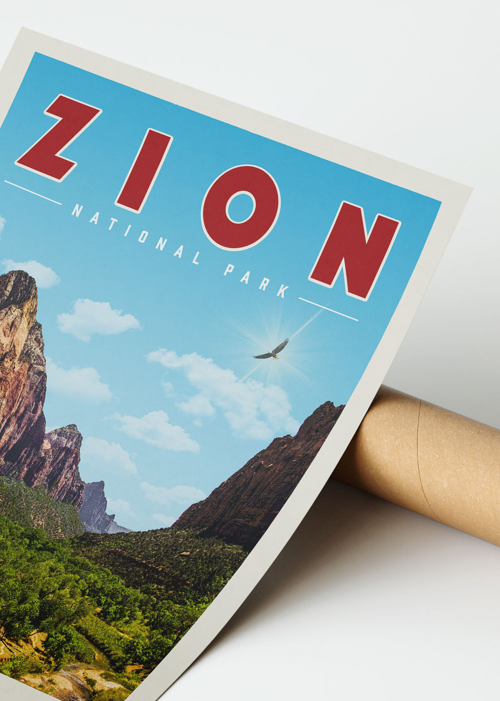 Zion Vintage National Park Poster