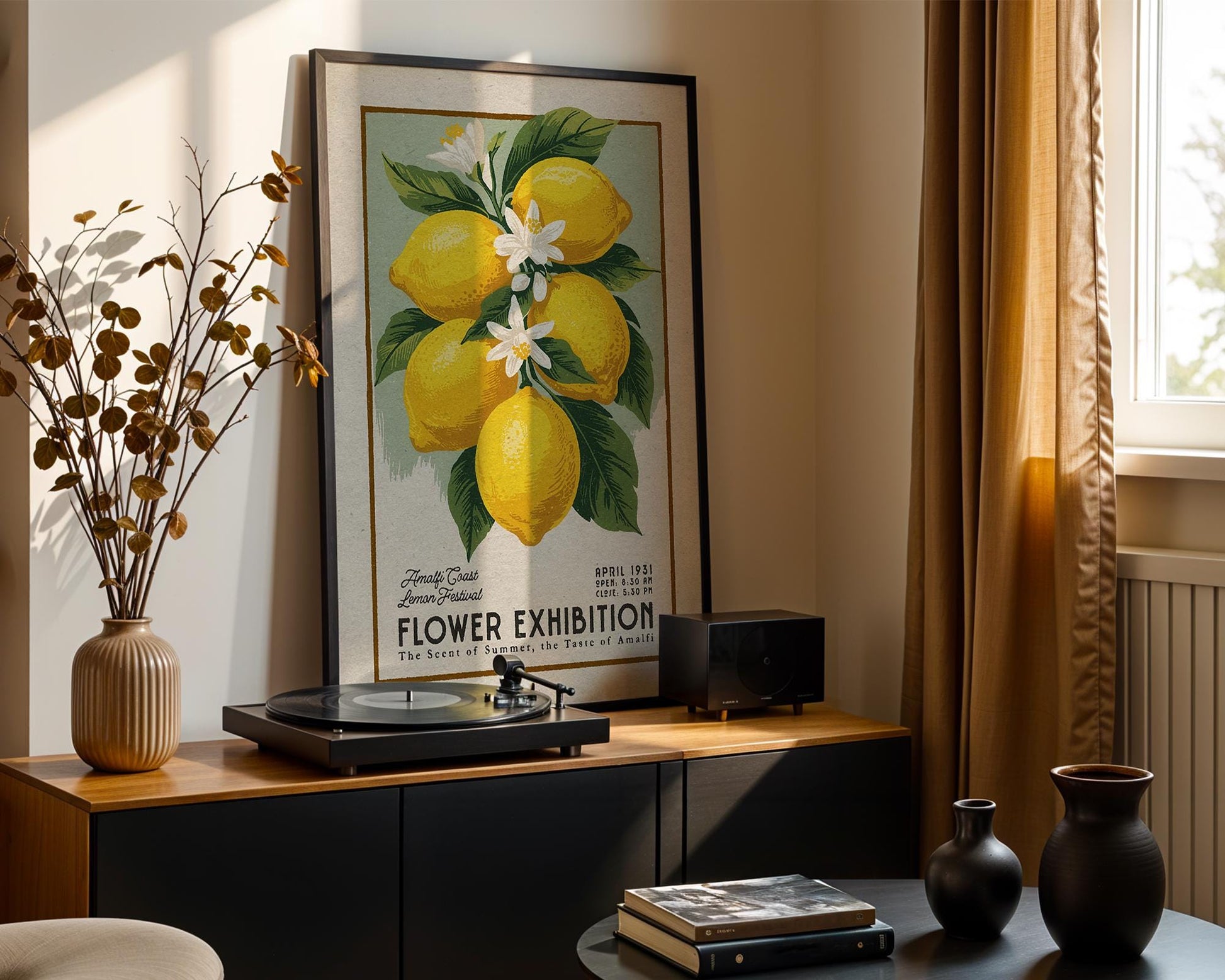 a picture of a lemon plant on a table