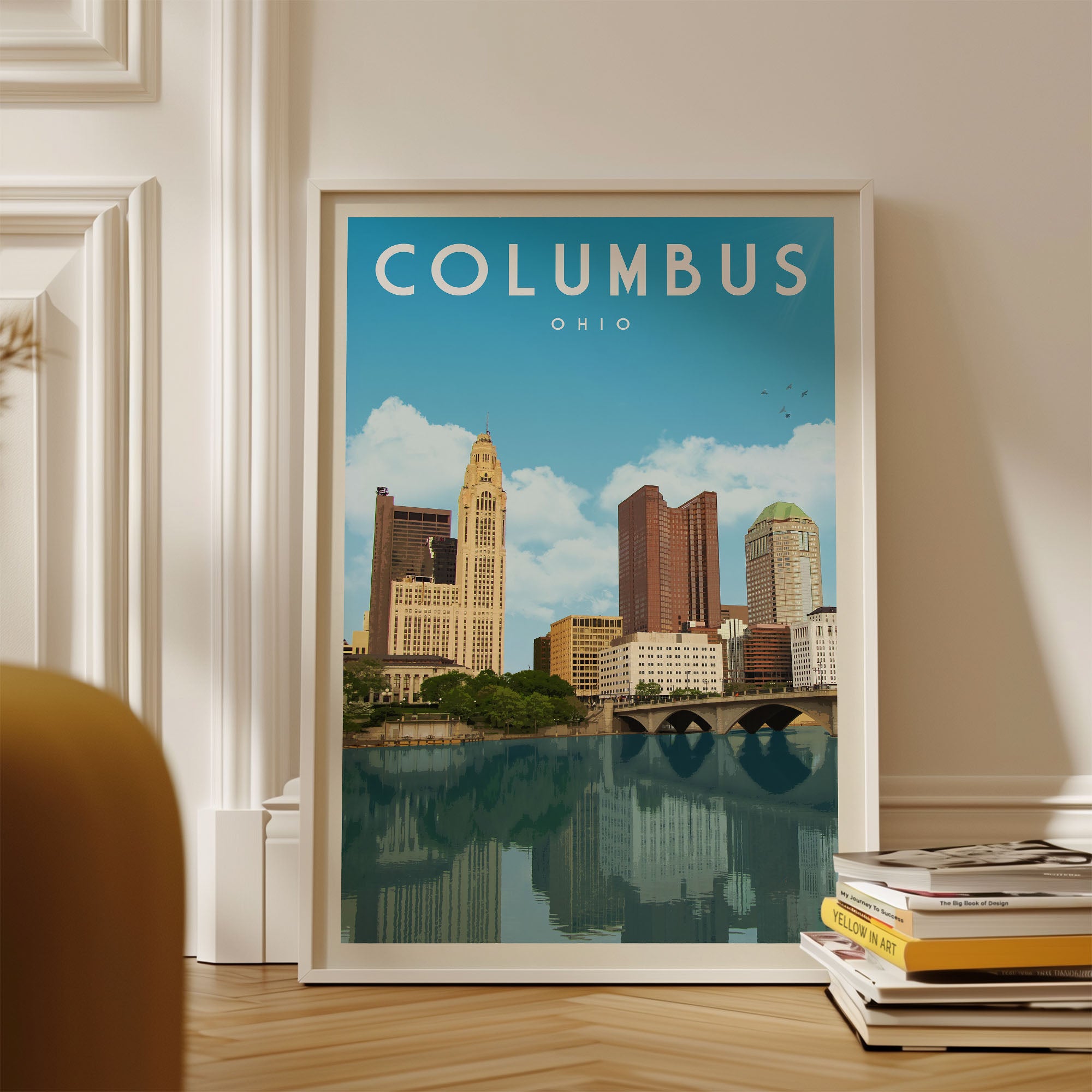 Columbus, Ohio Vintage Wall Art Travel Poster | Vintaprints