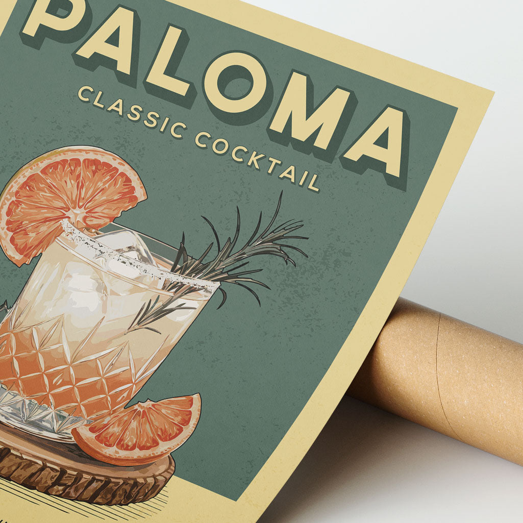 Paloma - Classic Cocktail Poster