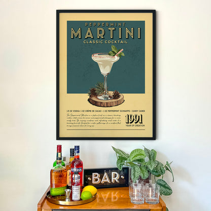 Peppermint Martini - Classic Cocktail Poster