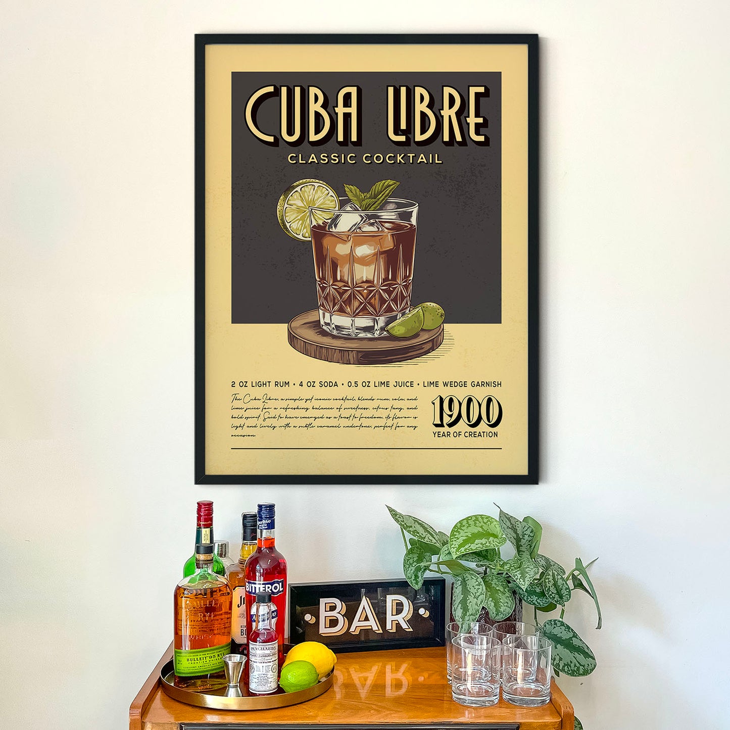 Cuba Libre - Classic Cocktail Poster