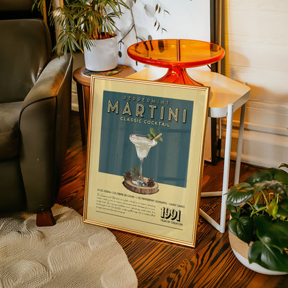 Peppermint Martini - Classic Cocktail Poster