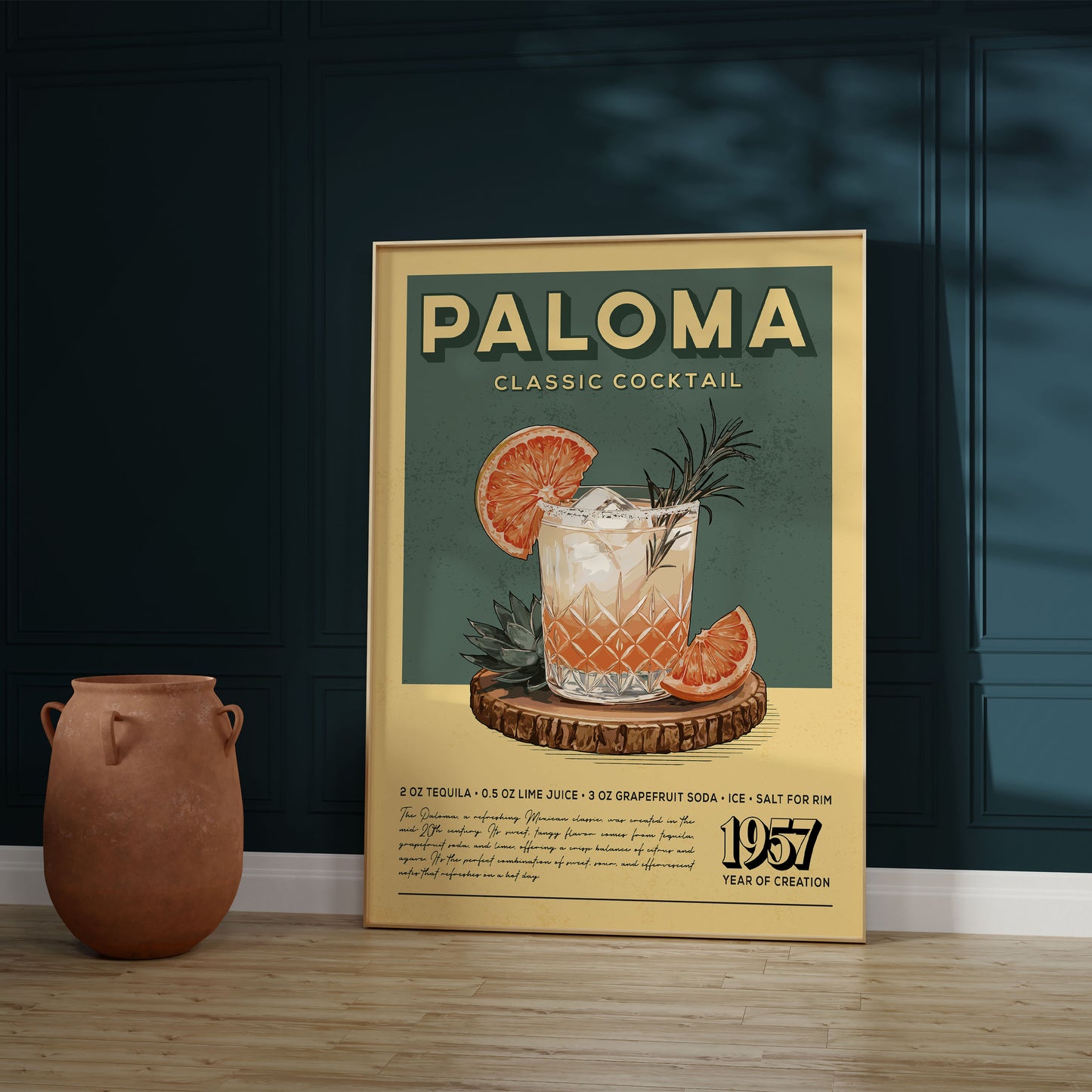 Paloma - Classic Cocktail Poster