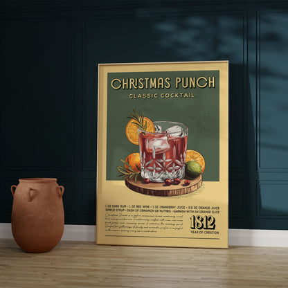 Christmas Punch - Classic Cocktail Poster