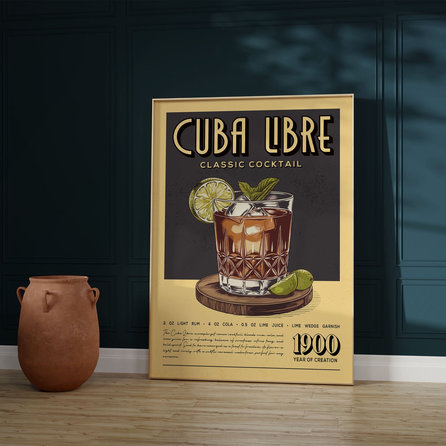 Cuba Libre - Classic Cocktail Poster