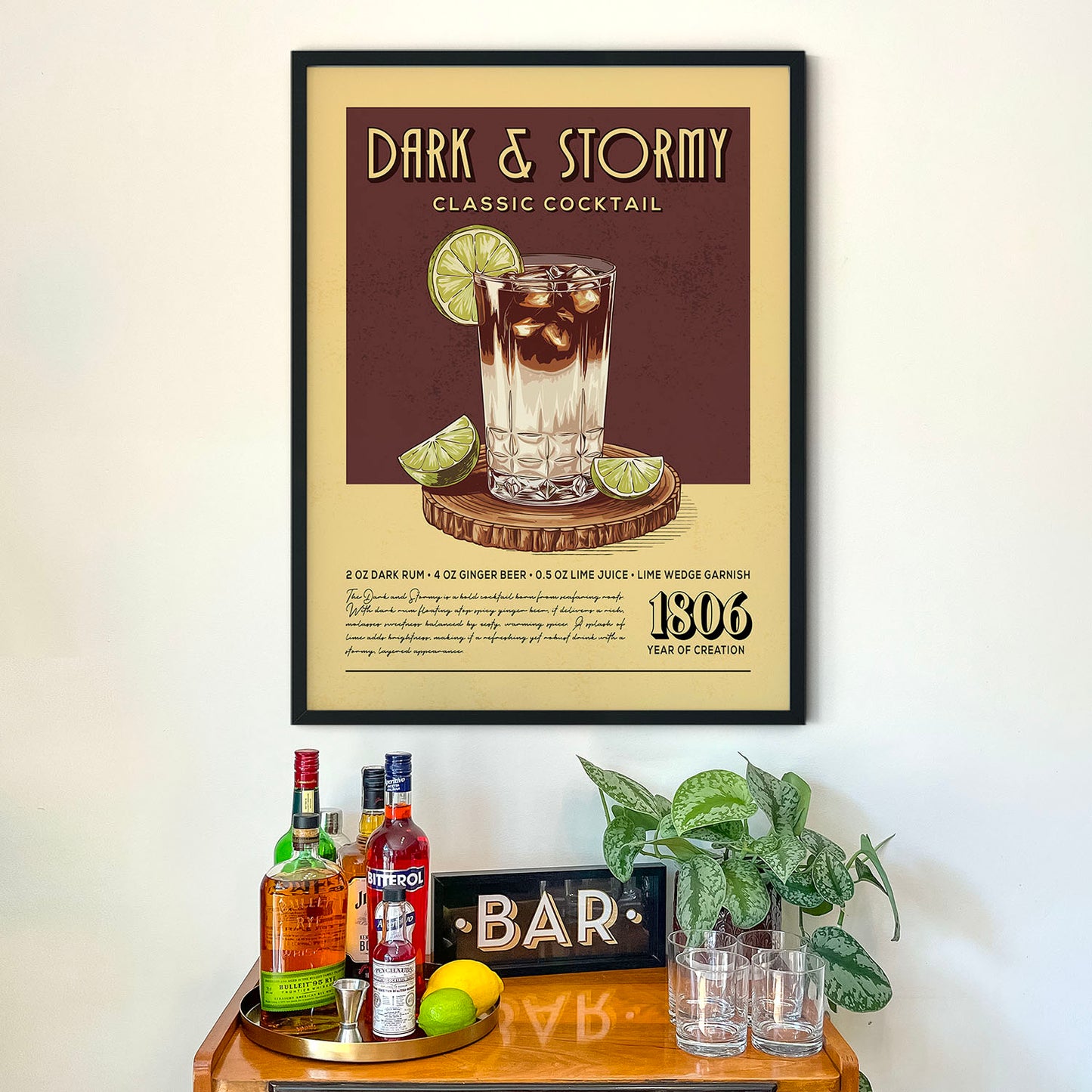 Dark N Stormy - Classic Cocktail Poster