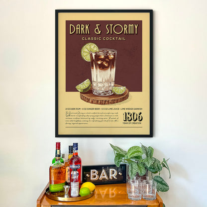 Dark N Stormy - Classic Cocktail Poster