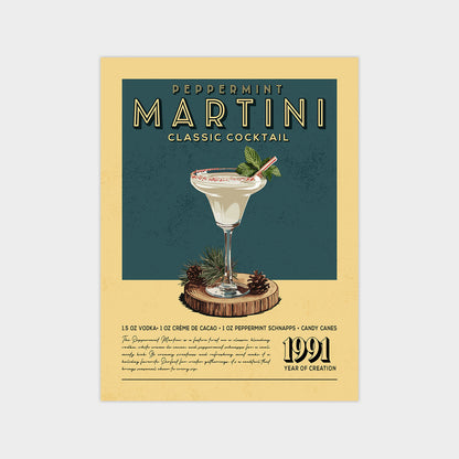 Peppermint Martini - Classic Cocktail Poster