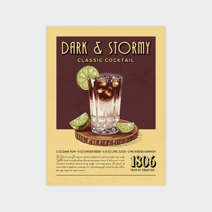 Dark N Stormy - Classic Cocktail Poster