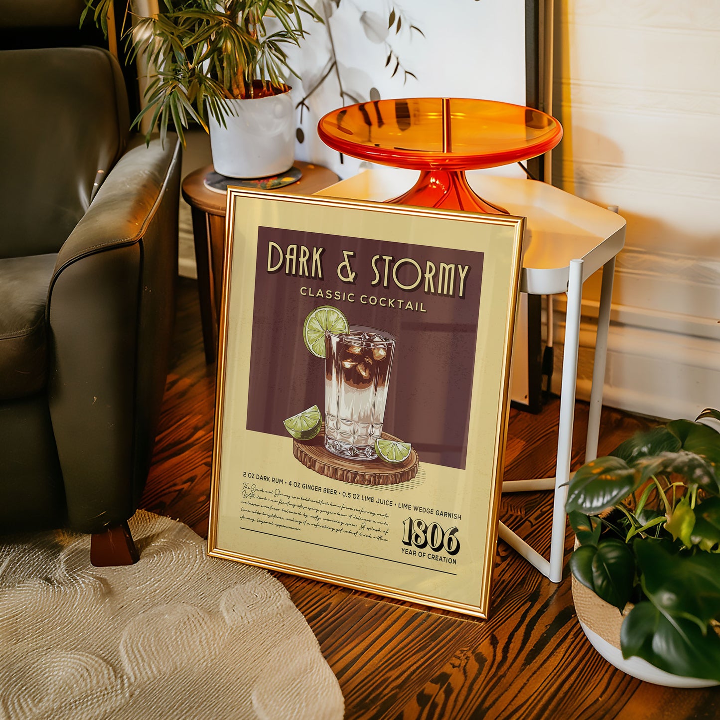 Dark N Stormy - Classic Cocktail Poster