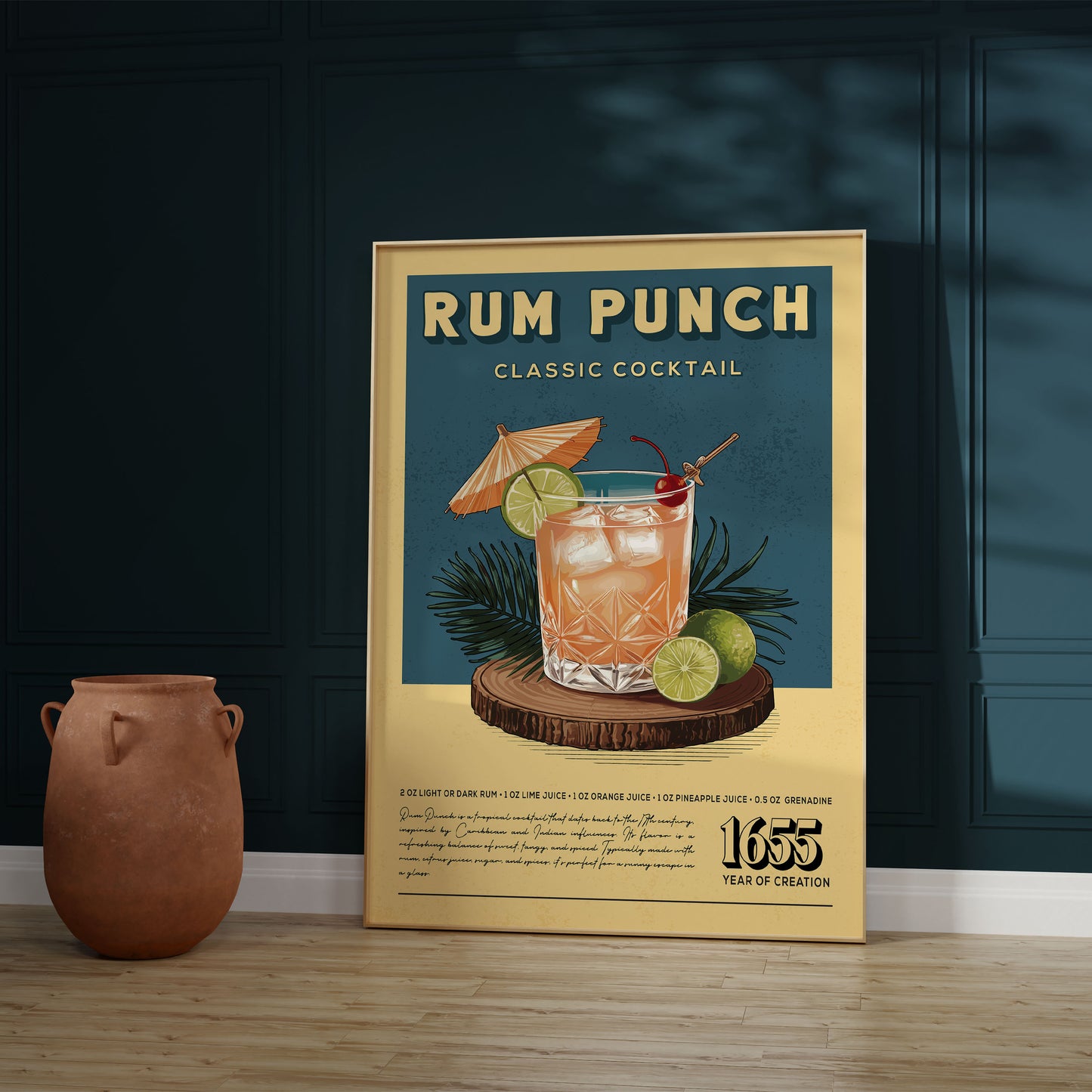 Rum Punch - Classic Cocktail Poster