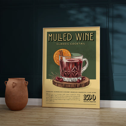 Mulled Wine - Classic Cocktail Poster