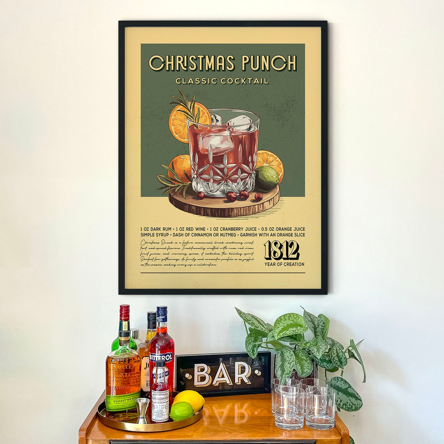 Christmas Punch - Classic Cocktail Poster