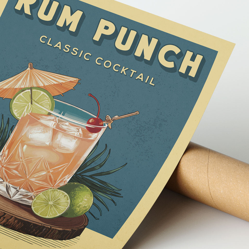 Rum Punch - Classic Cocktail Poster