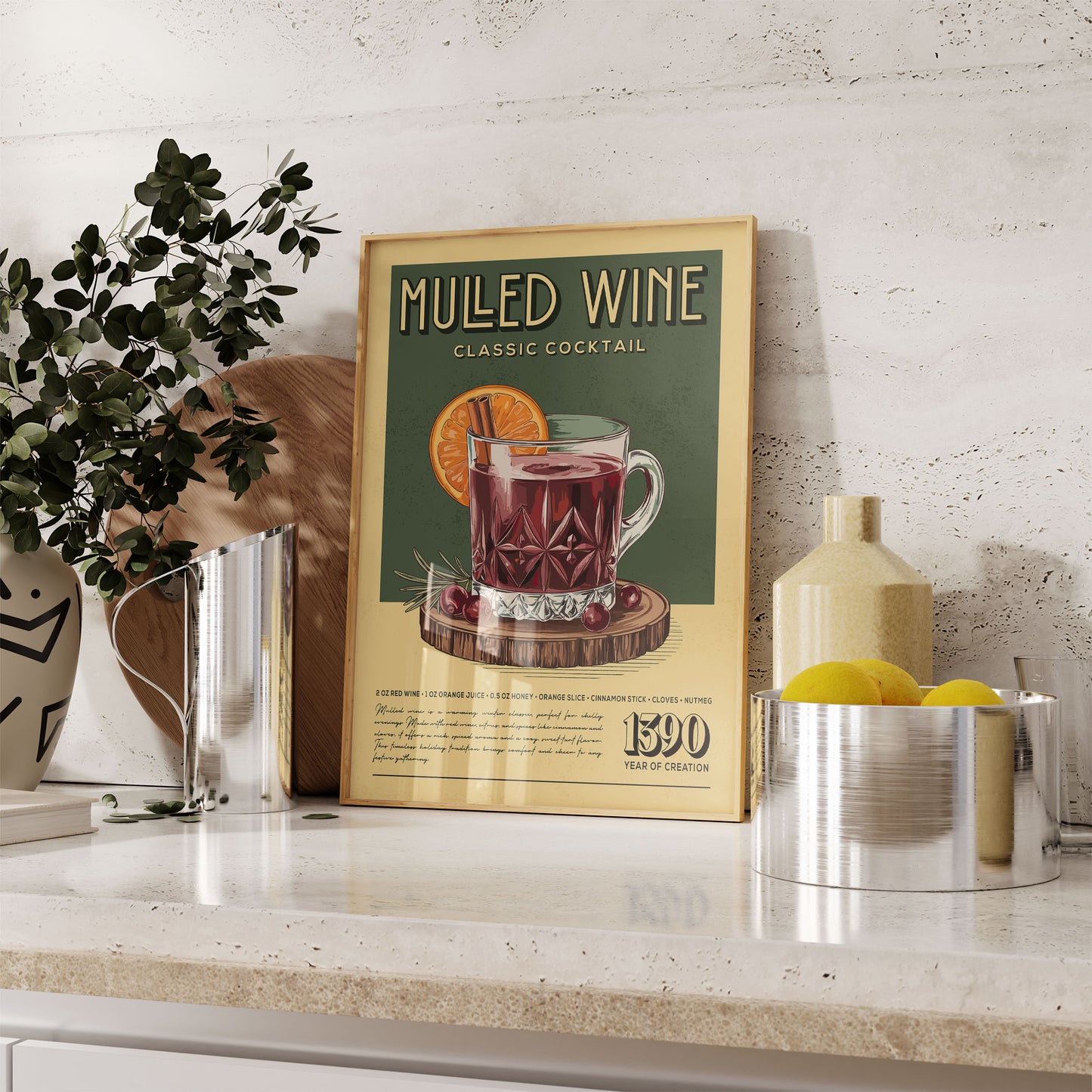 Mulled Wine - Classic Cocktail Poster