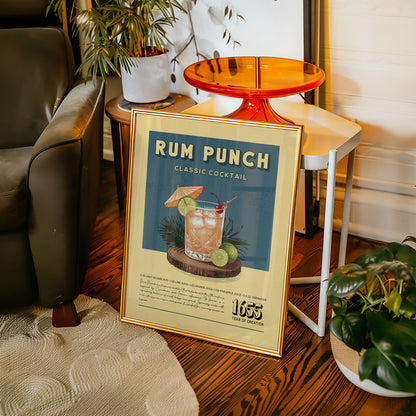 Rum Punch - Classic Cocktail Poster