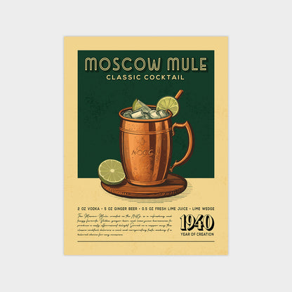 Moscow Mule - Classic Cocktail Poster