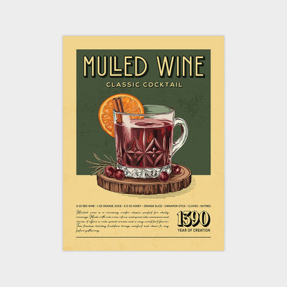 Mulled Wine - Classic Cocktail Poster