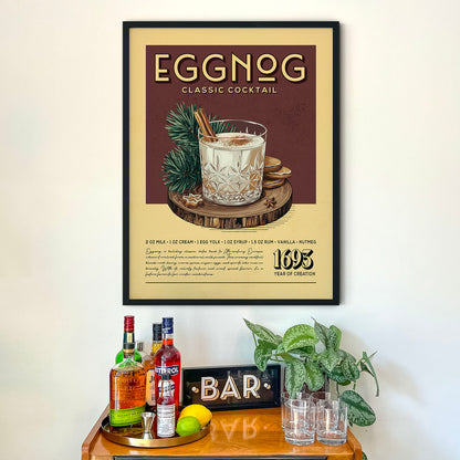 Eggnog - Classic Cocktail Poster