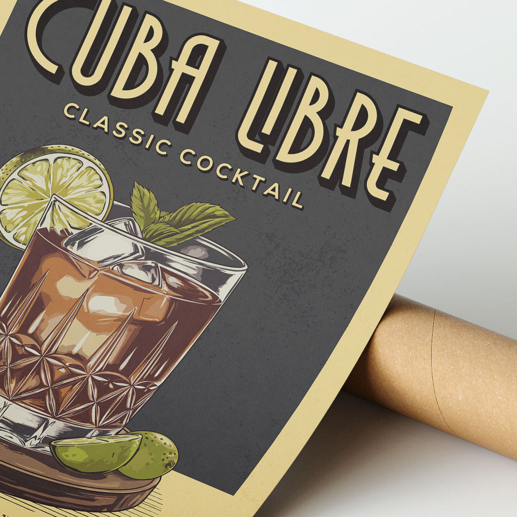 Cuba Libre - Classic Cocktail Poster