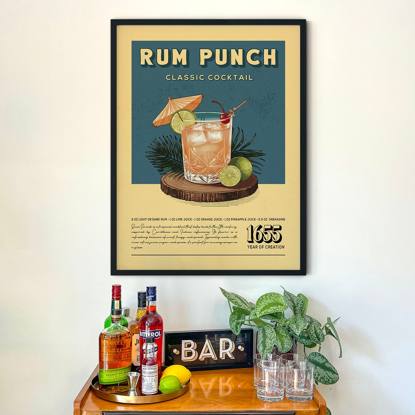 Rum Punch - Classic Cocktail Poster