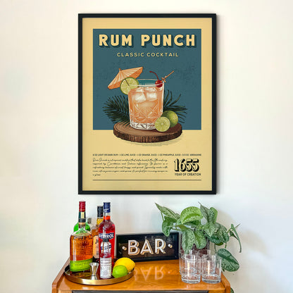 Rum Punch - Classic Cocktail Poster