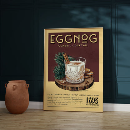 Eggnog - Classic Cocktail Poster