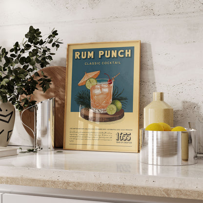 Rum Punch - Classic Cocktail Poster