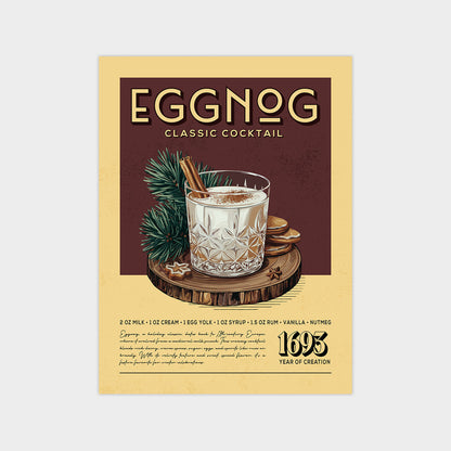 Eggnog - Classic Cocktail Poster