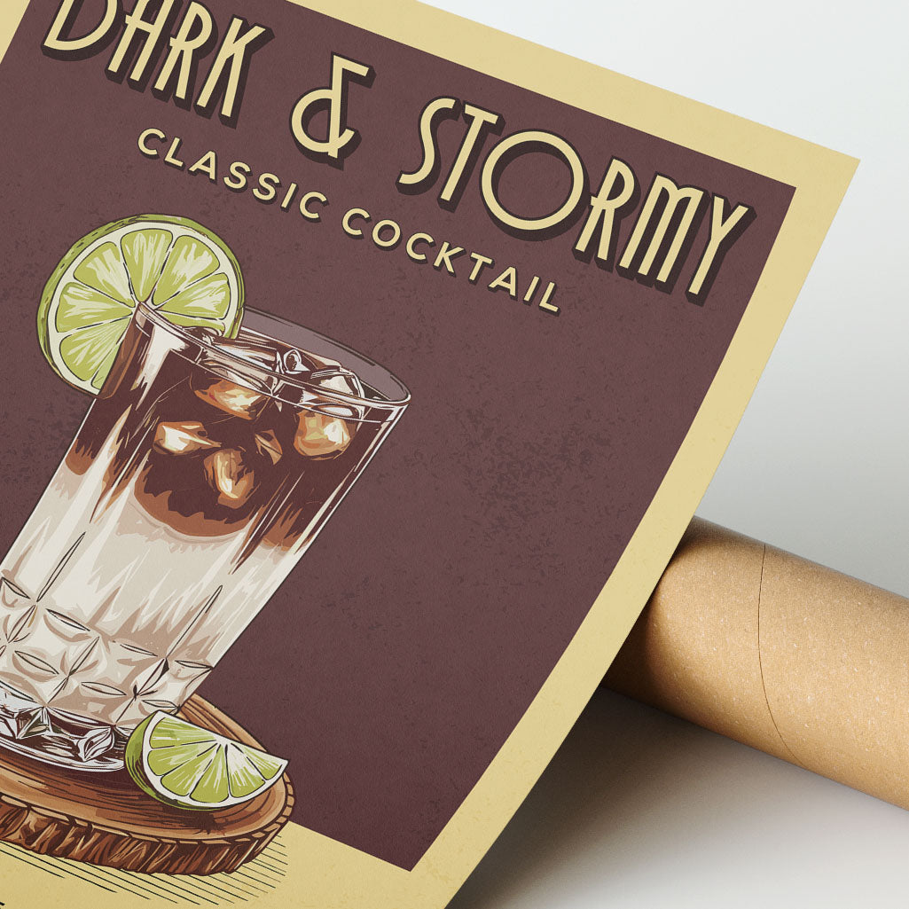 Dark N Stormy - Classic Cocktail Poster