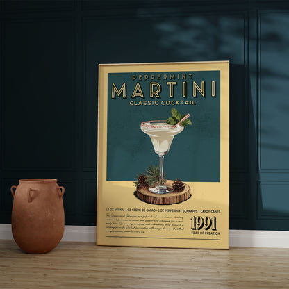 Peppermint Martini - Classic Cocktail Poster