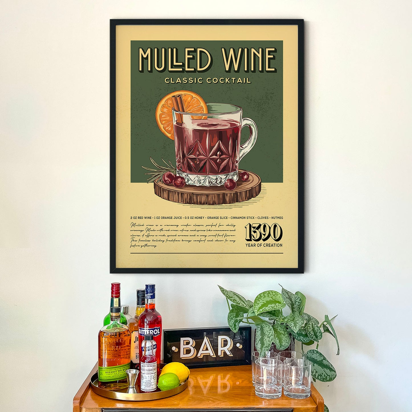 Mulled Wine - Classic Cocktail Poster