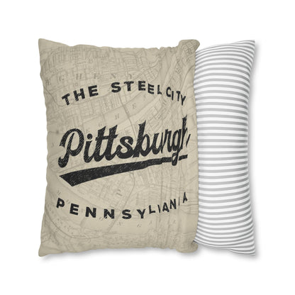 Pittsburgh Philadelphia Throw Pillow