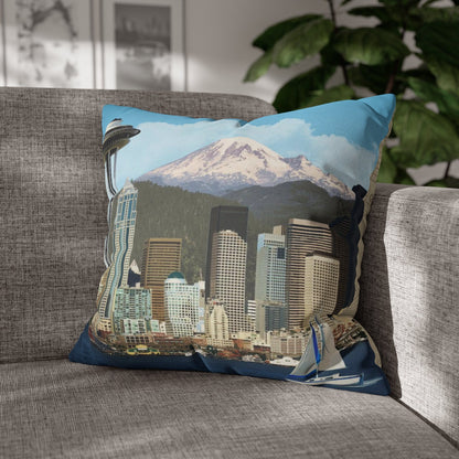 Seattle Washington Throw Pillow