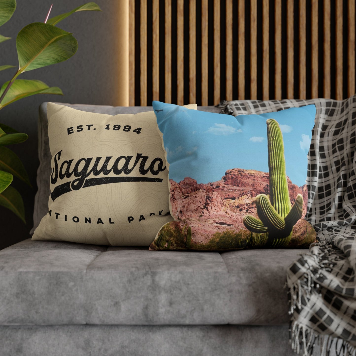 Saguaro National Park Throw Pillow