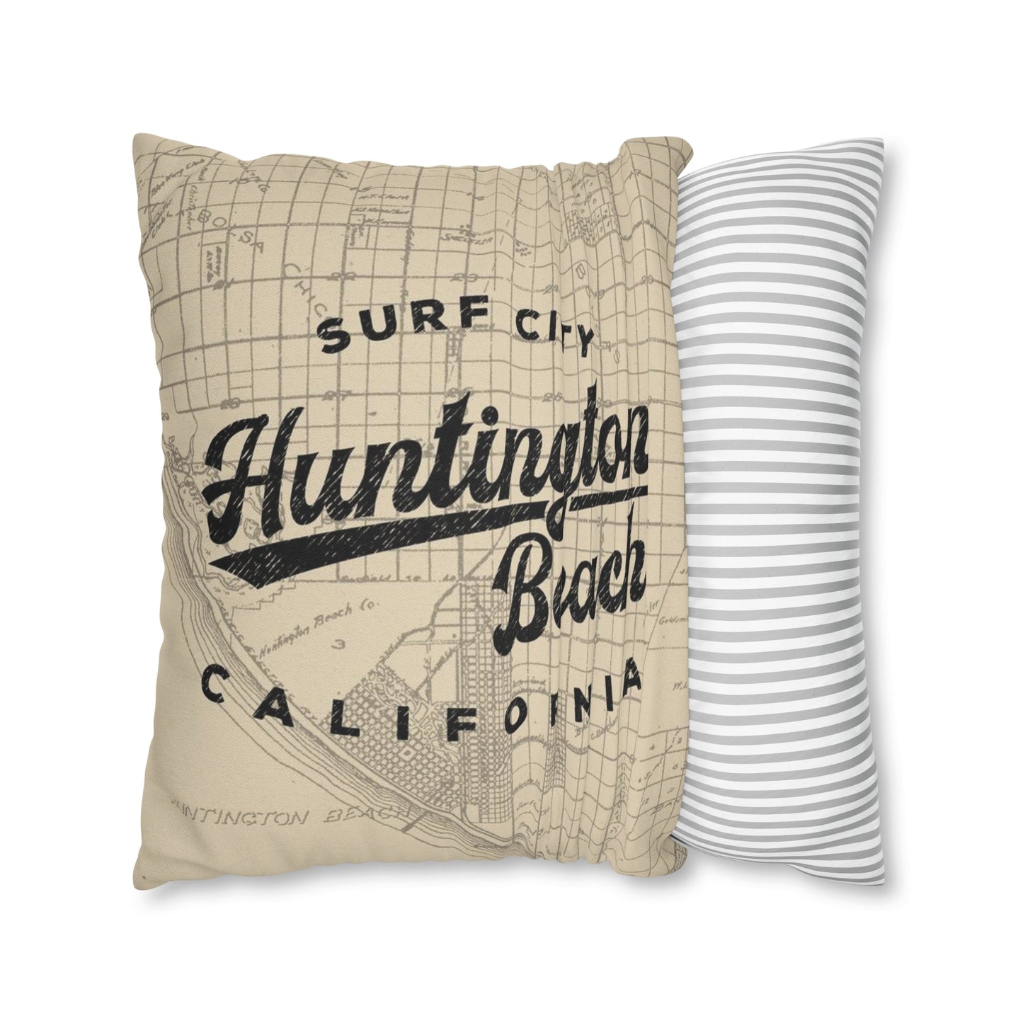 Huntington Beach California Throw Pillow