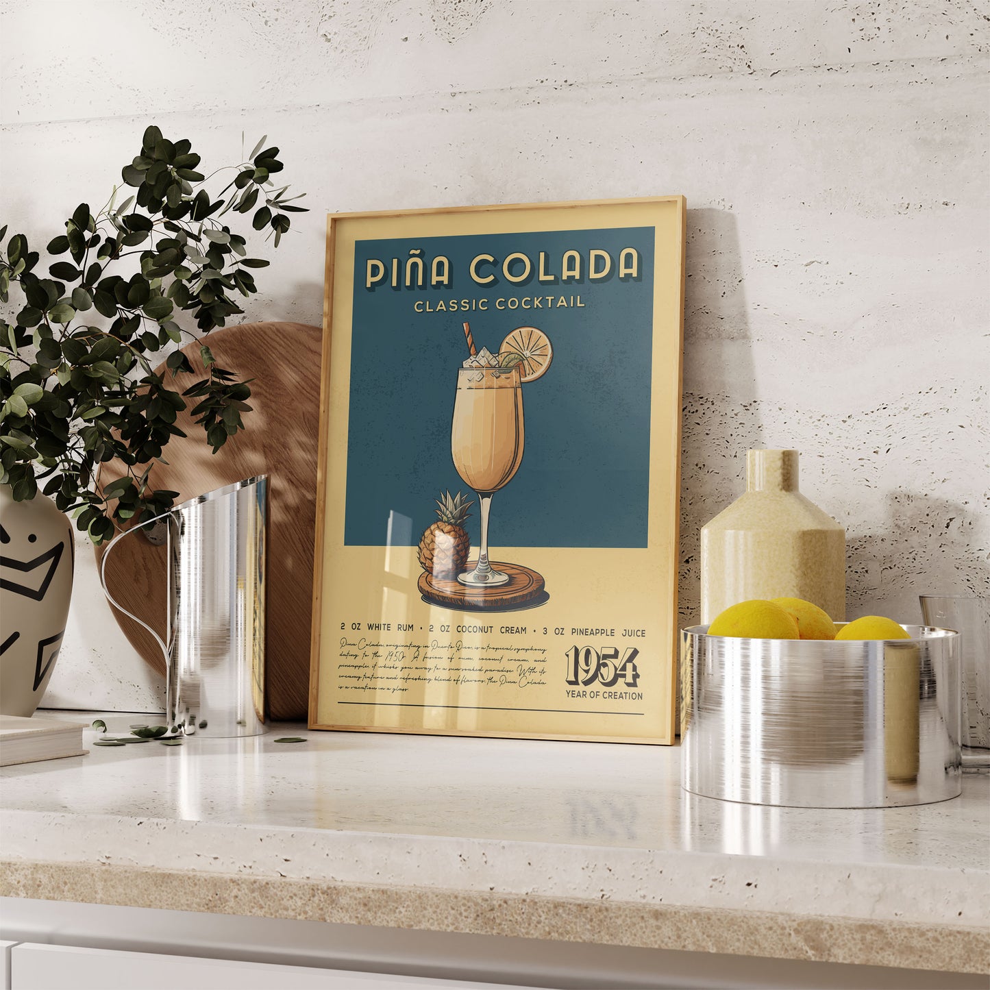 Pina Colada - Classic Cocktail Poster