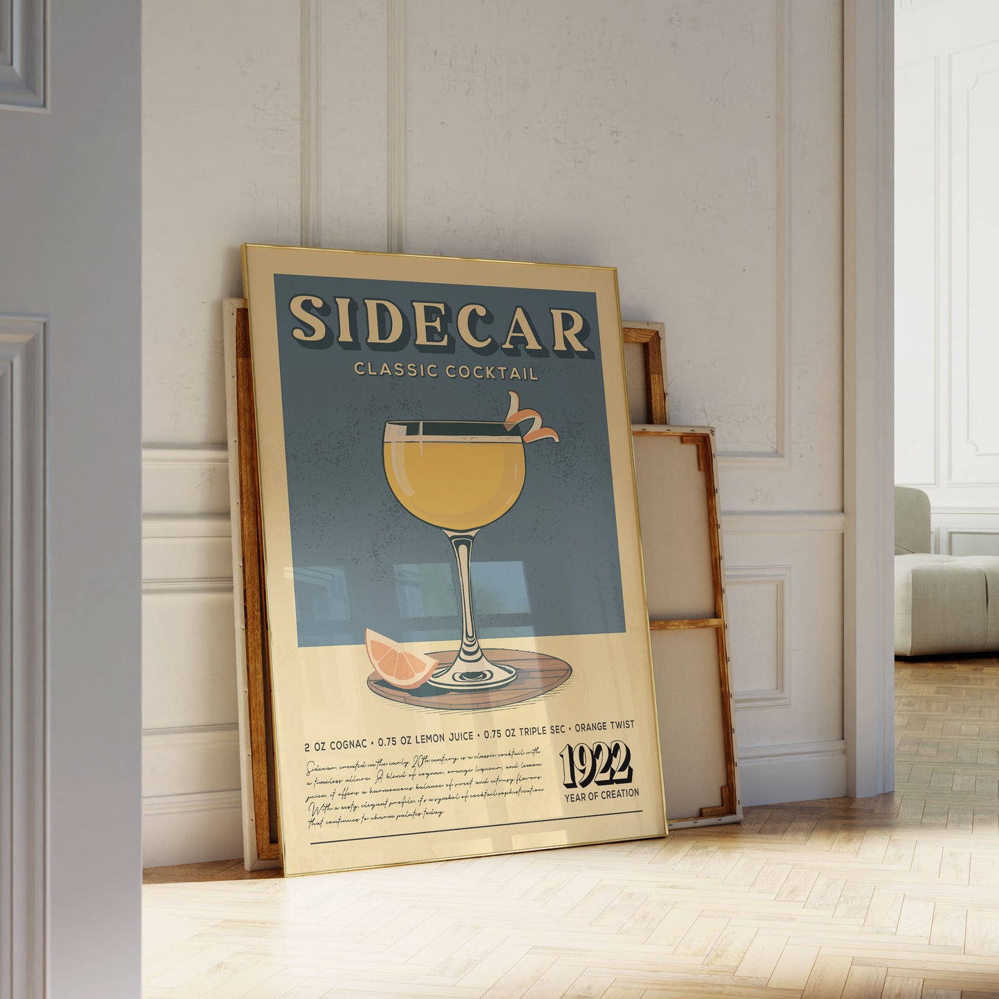 Sidecar - Classic Cocktail Poster